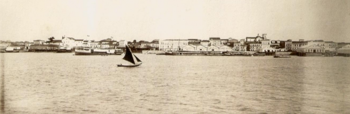 Die Stadt an der Amazonas-Mündung: Belém zur Zeit der brasilianischen Revolution im Jahre 1889. Bild: Wikimedia Commons.