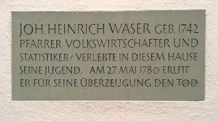 Die Gedenktafel wurde 1926 auf Anregung des Arztes und Kommunisten Fritz Brupbacher angefertigt. Bild: Stefan Ungricht.